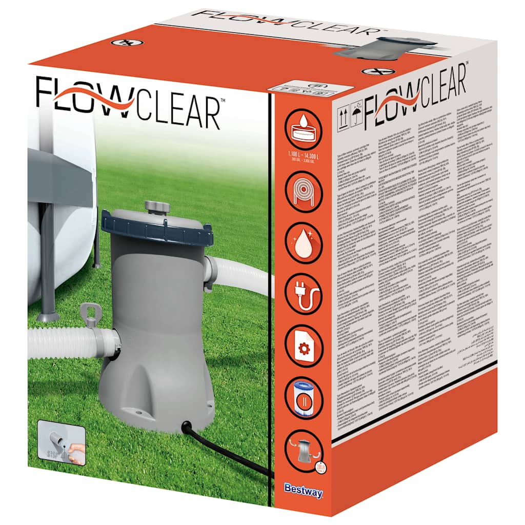 Bestway flowclear filterpumpe til swimmingpool 2006 l/t - number 10.