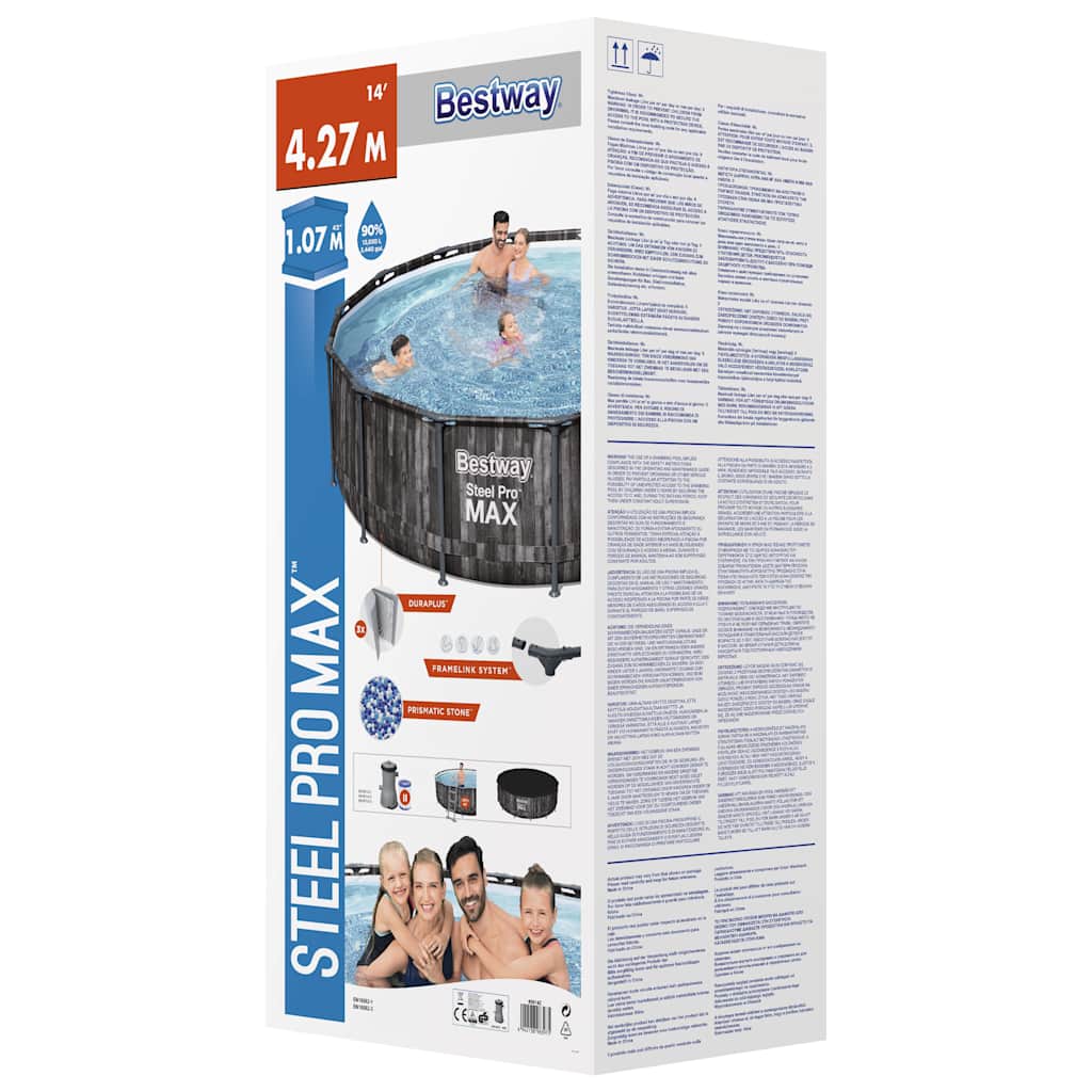 Bestway steel pro max swimmingpoolsæt 427x107 cm rund - number 10.
