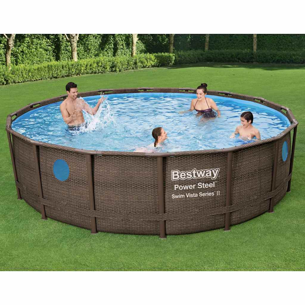 Bestway swimmingpoolsæt power steel 488x122 cm - number 1.