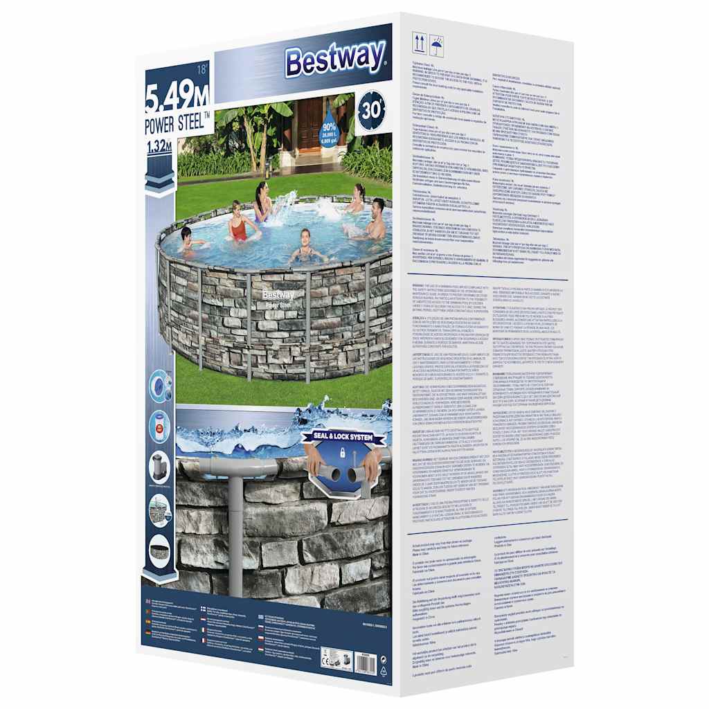Bestway power steel swimmingpool 549x132 cm - number 10.