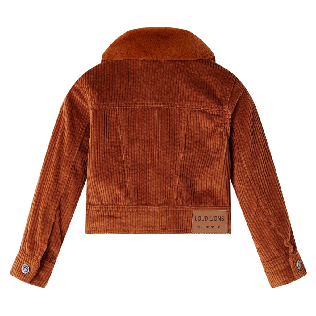 Veste pour enfant taille 92 chemin de fer velours cognac - 92 (1 5-2 ans) - number 2.