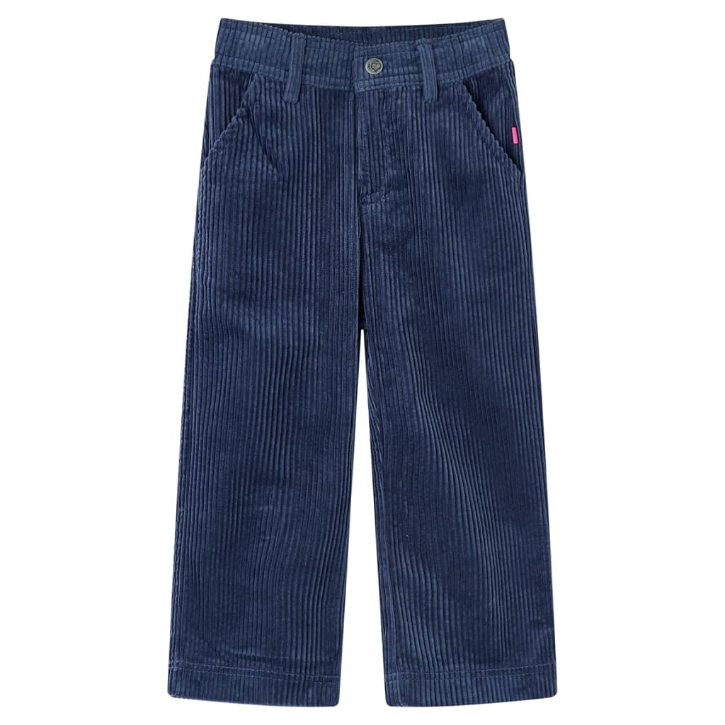 Pantalon en velours côtelé pour enfant taille 92 bleu marine - 92 (1 5-2 ans) - number 1.