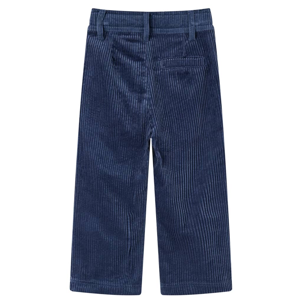 Pantalon en velours côtelé pour enfant taille 92 bleu marine - 92 (1 5-2 ans) - number 2.