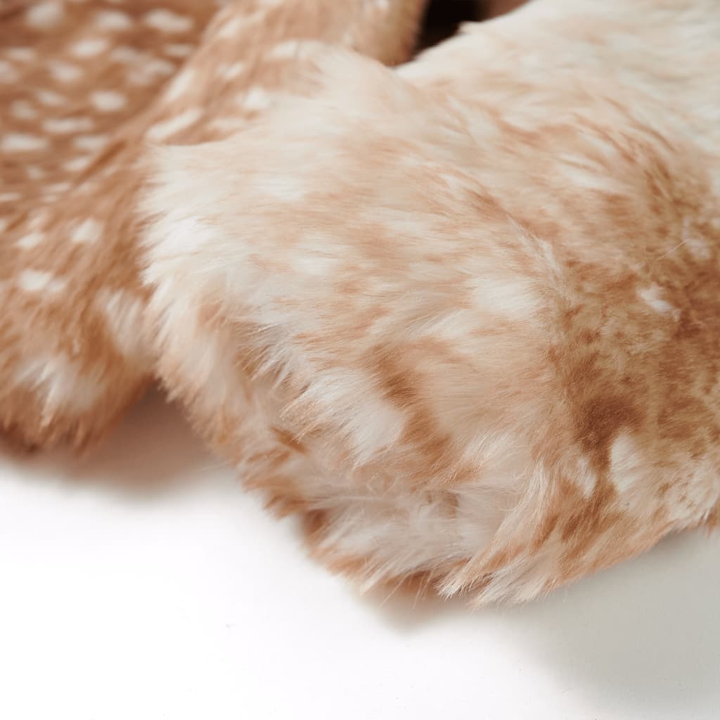 Veste pour enfant taille 92 imitation fourrure cognac - 92 (1 5-2 ans) - number 5.