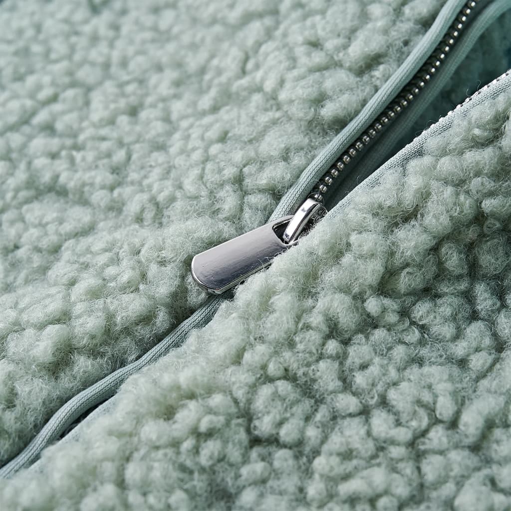 Veste pour enfant taille 92 imitation fourrure douce vert menthe - couleur cognac, 104 (3-4 ans) - number 4.