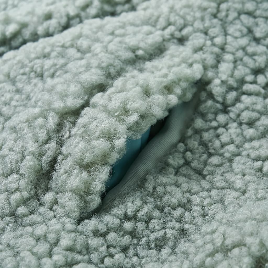 Veste pour enfant taille 92 imitation fourrure douce vert menthe - couleur cognac, 104 (3-4 ans) - number 5.