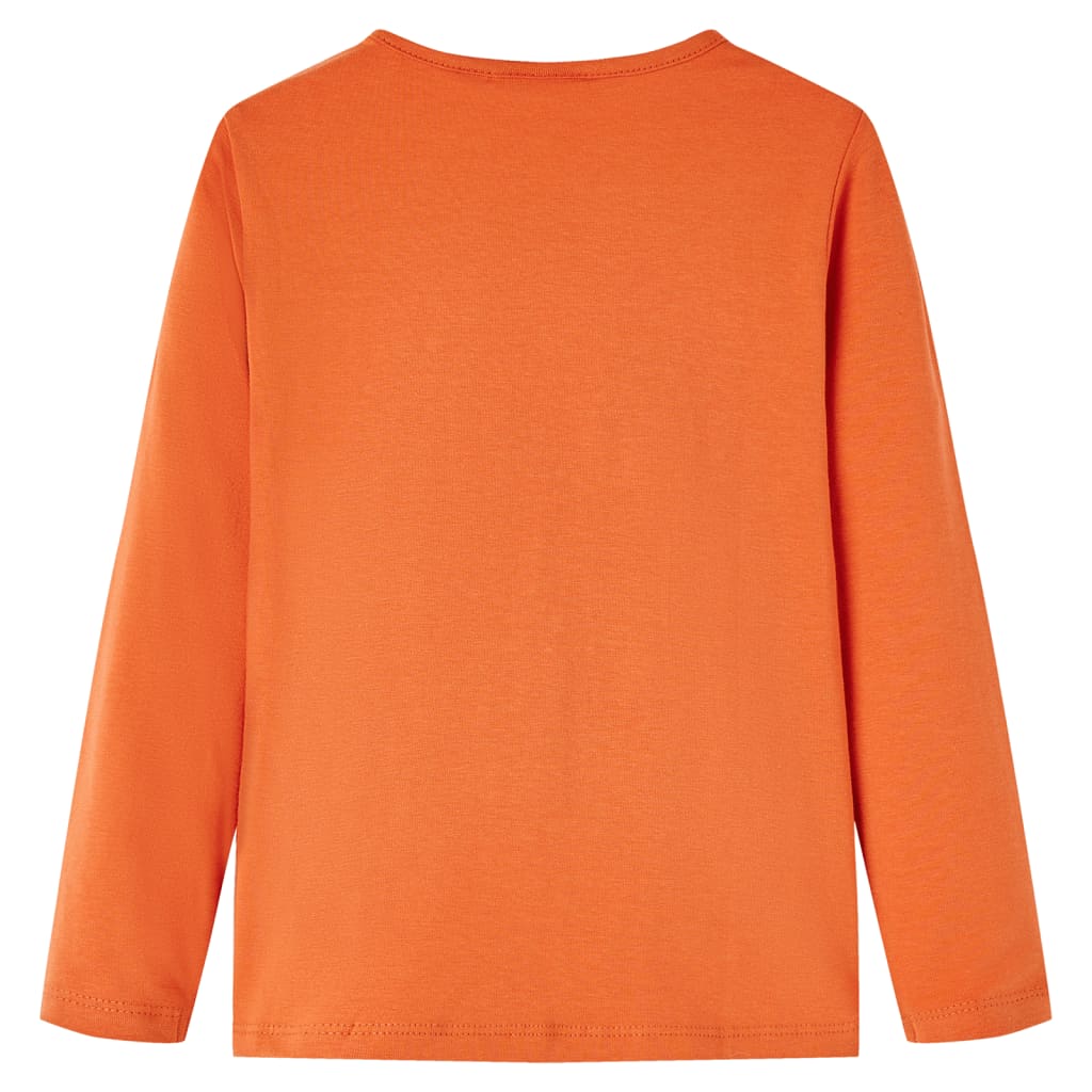 T-shirt à manches longues pour enfant taille 92 cm - orange, 92 (1 5-2 ans) - number 2.