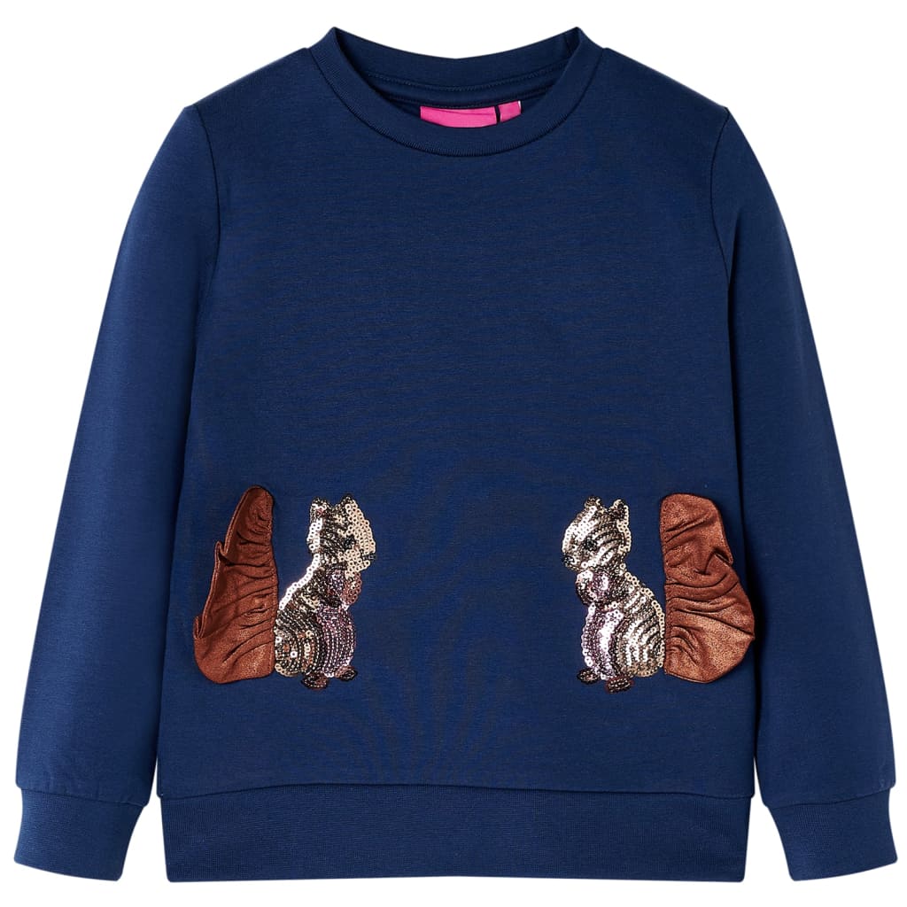 Sweat pour enfant taille 92 bleu marine - 92 (1 5-2 ans) - number 1.