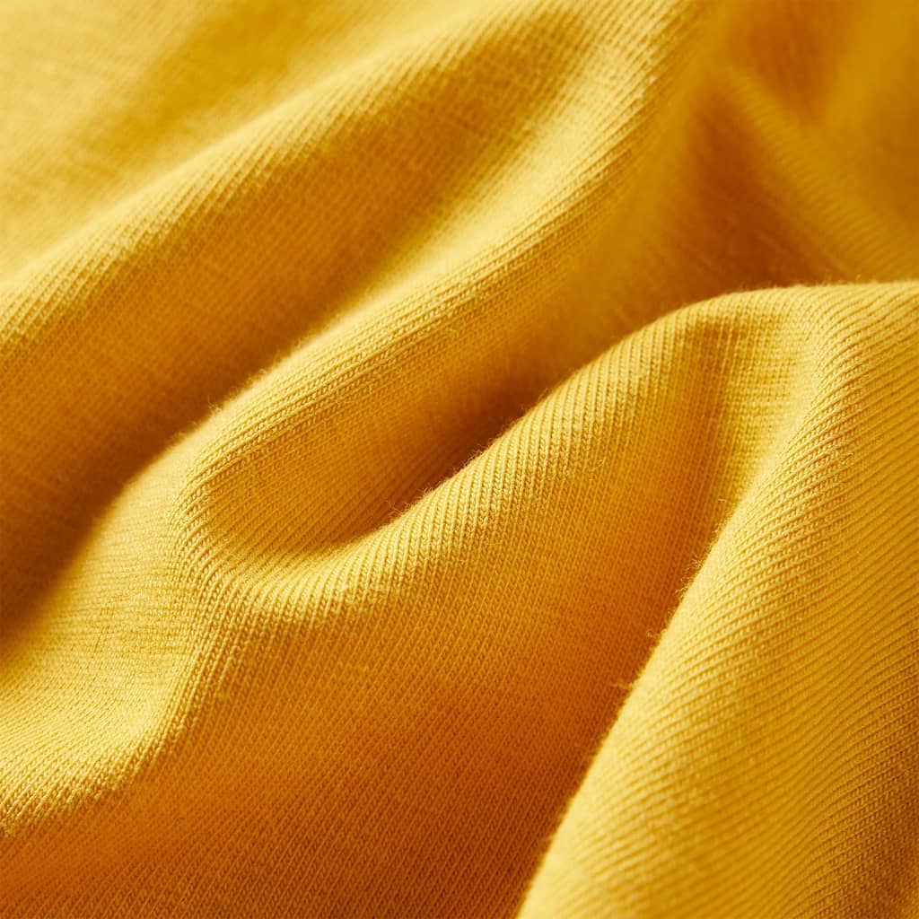 T-shirt manches longues pour enfant taille 92 jaune ocre - ocre, 92 (1 5-2 ans) - number 7.