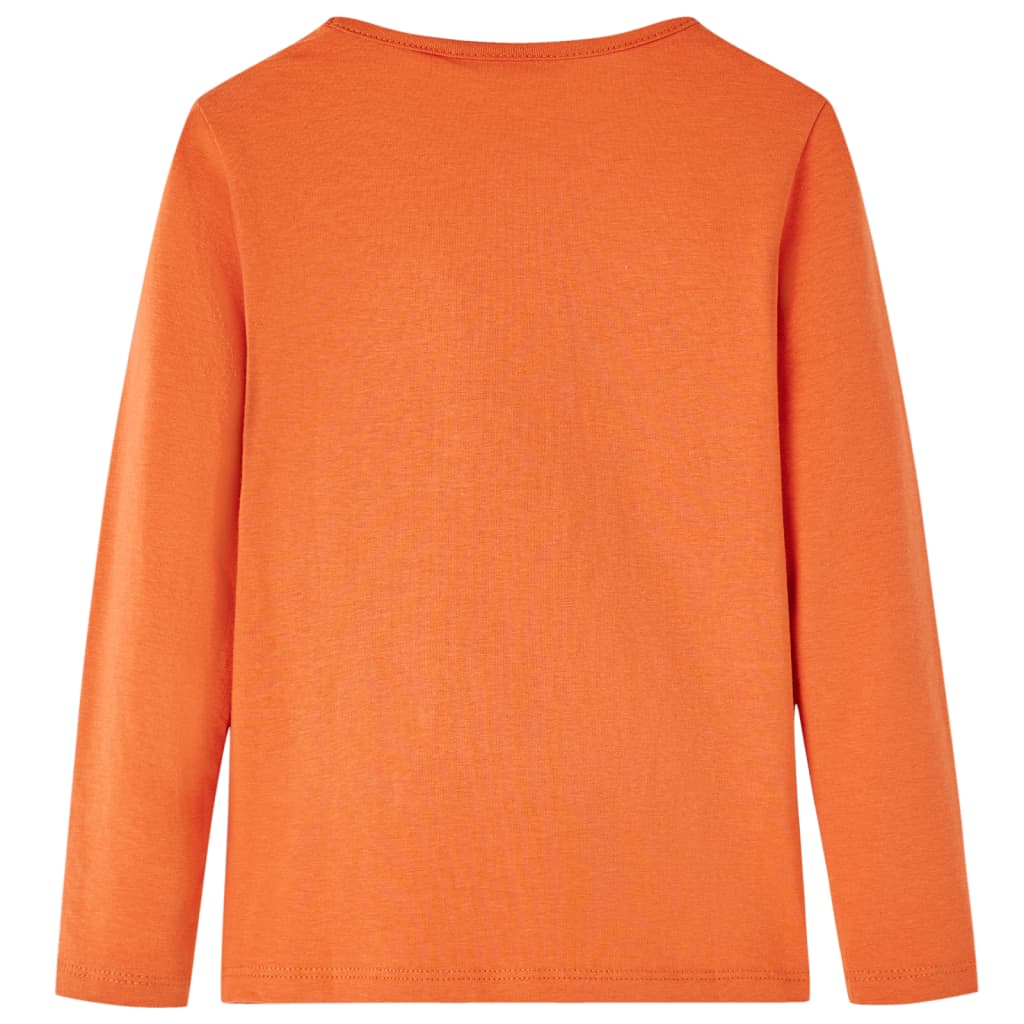T-shirt à manches longues pour enfant taille 92 cm - orange, 92 (1 5-2 ans) - number 2.