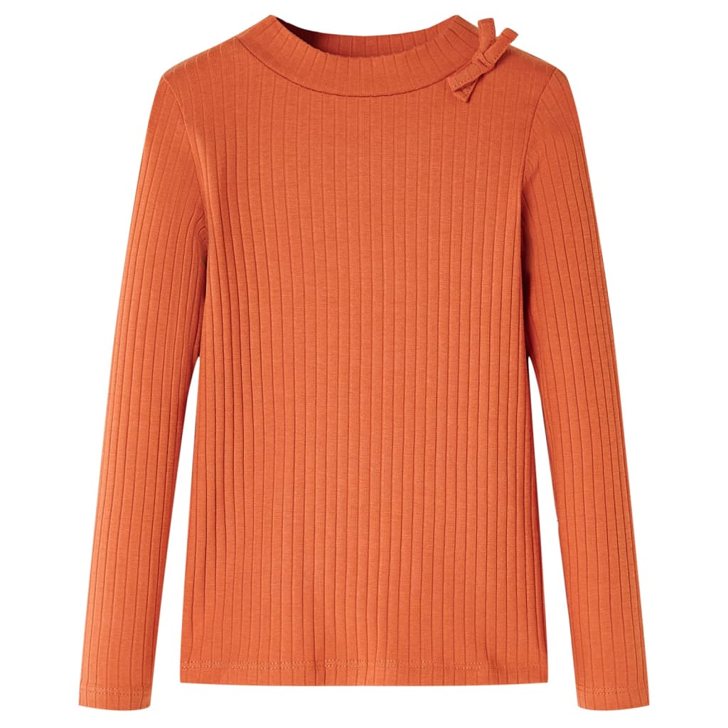 T-shirt à manches longues pour enfant taille 92 cm - orange, 92 (1 5-2 ans) - number 1.