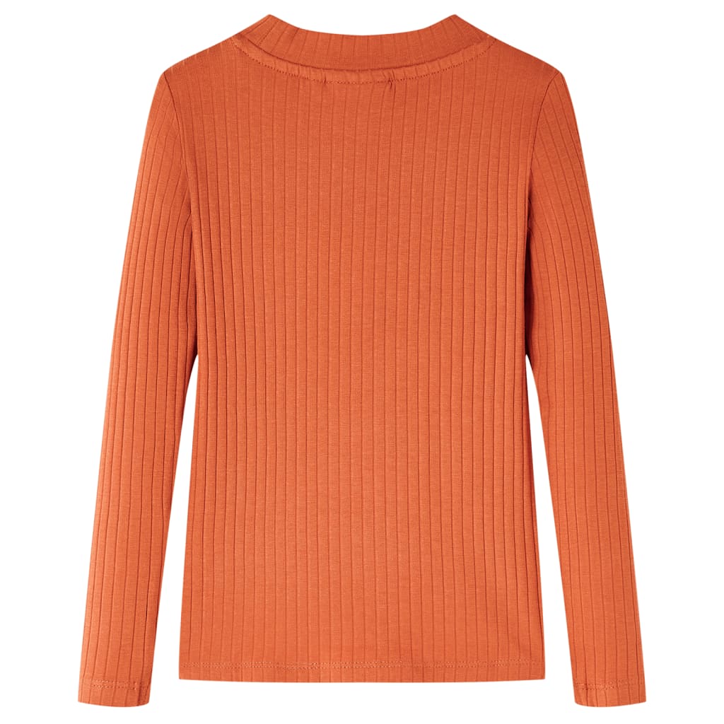 T-shirt à manches longues pour enfant taille 92 cm - orange, 92 (1 5-2 ans) - number 2.