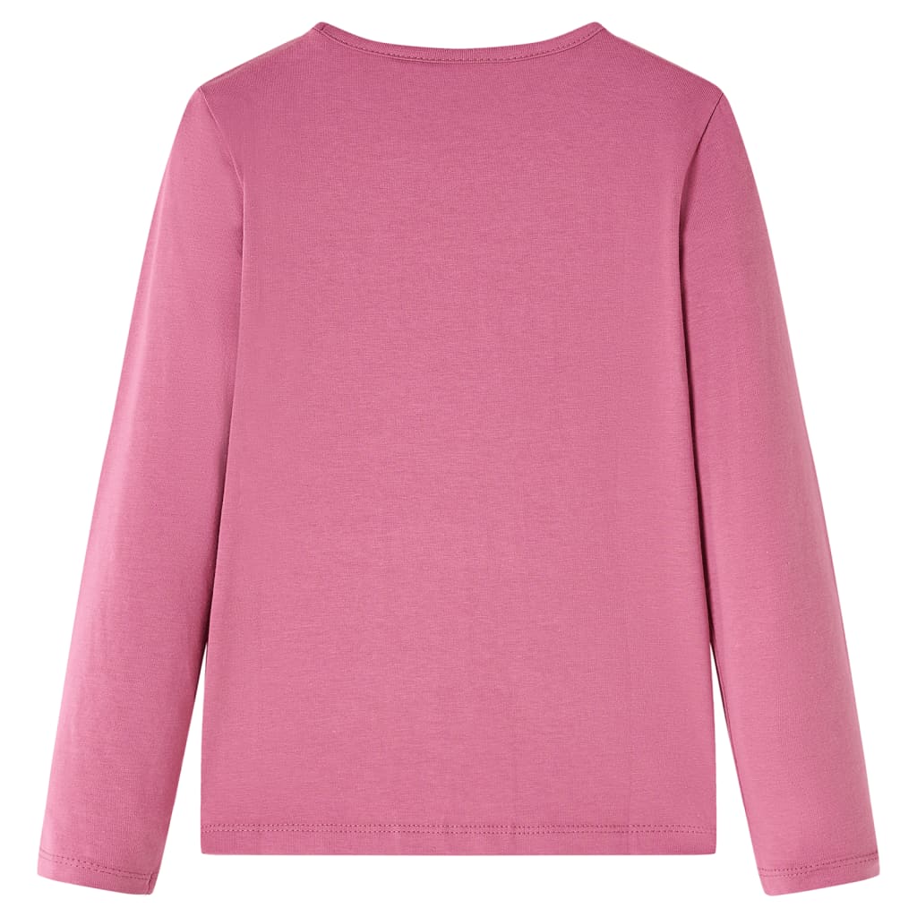 T-shirt à manches longues pour enfant taille 92 - rose, 104 (3-4 ans) - number 2.
