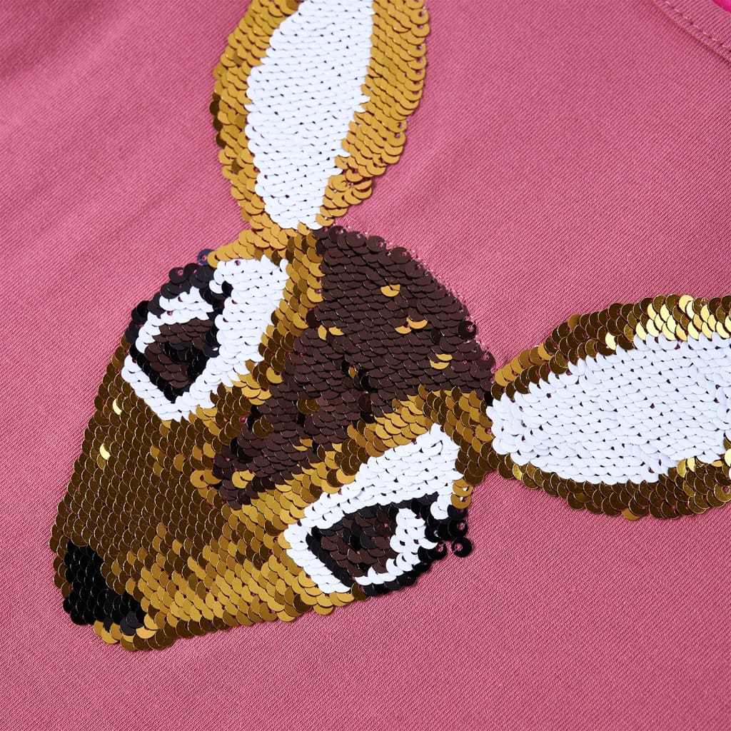 T-shirt à manches longues pour enfant taille 92 - rose, 104 (3-4 ans) - number 4.