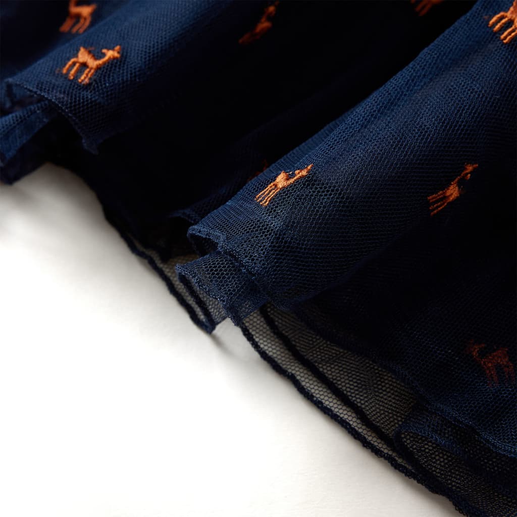 Robe à manches longues pour enfant taille 92 bleu marine - 92 (1 5-2 ans) - number 6.