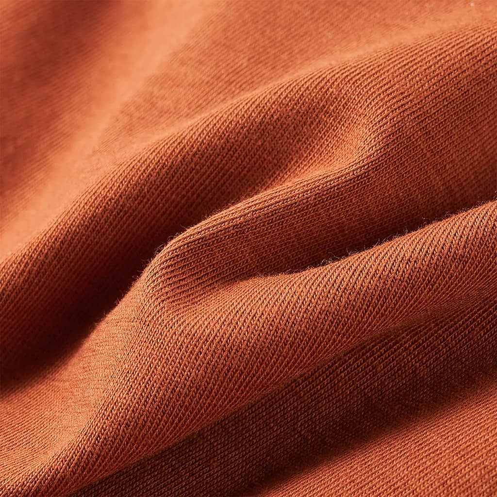 T-shirt à manches longues pour enfant taille 92 - couleur cognac, 92 (1 5-2 ans) - number 7.