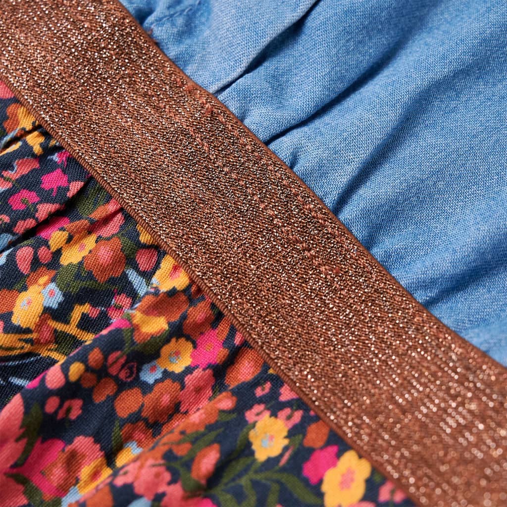 Robe à manches longues pour enfant taille 92 bleu marine et bleu denim - 92 (1 5-2 ans) - number 6.