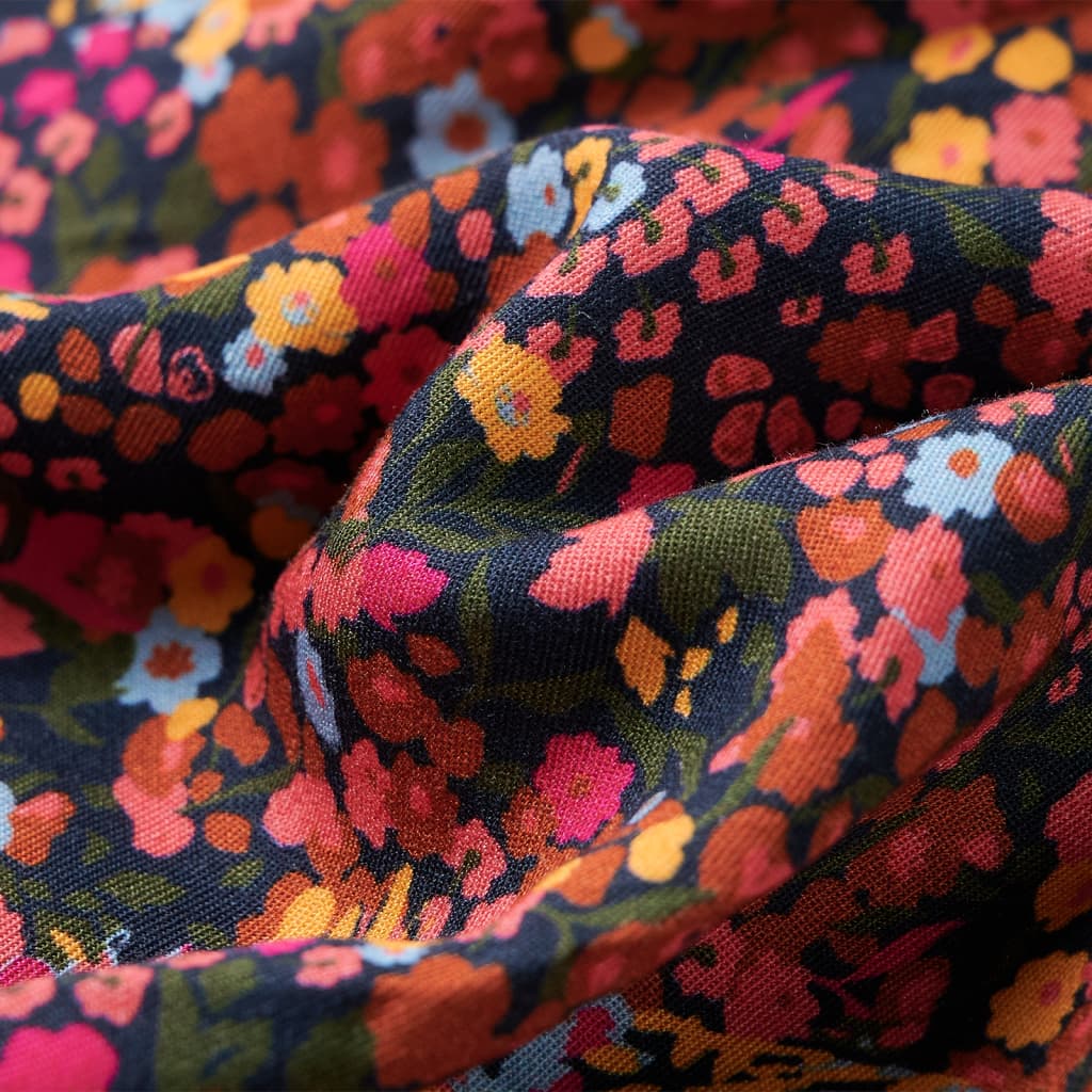 Robe à manches longues pour enfant taille 92 bleu marine et bleu denim - 92 (1 5-2 ans) - number 7.