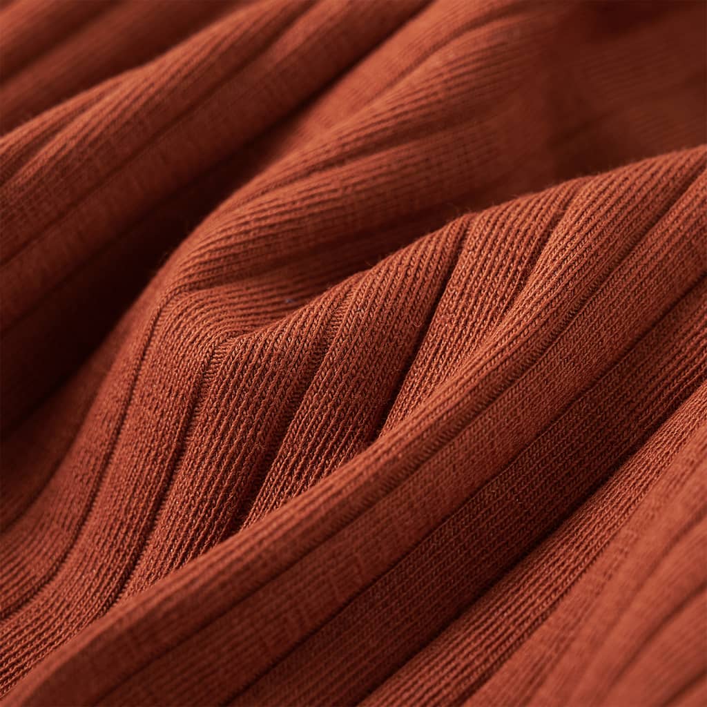 T-shirt à manches longues pour enfant taille 92 - couleur cognac, 92 (1 5-2 ans) - number 7.