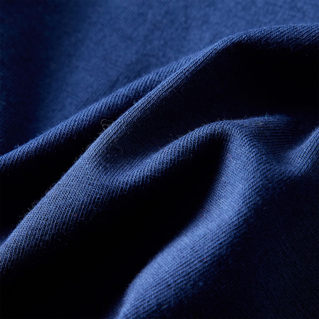 T-shirt manches longues pour enfant taille 92 - bleu marine, 92 (1 5-2 ans) - number 7.