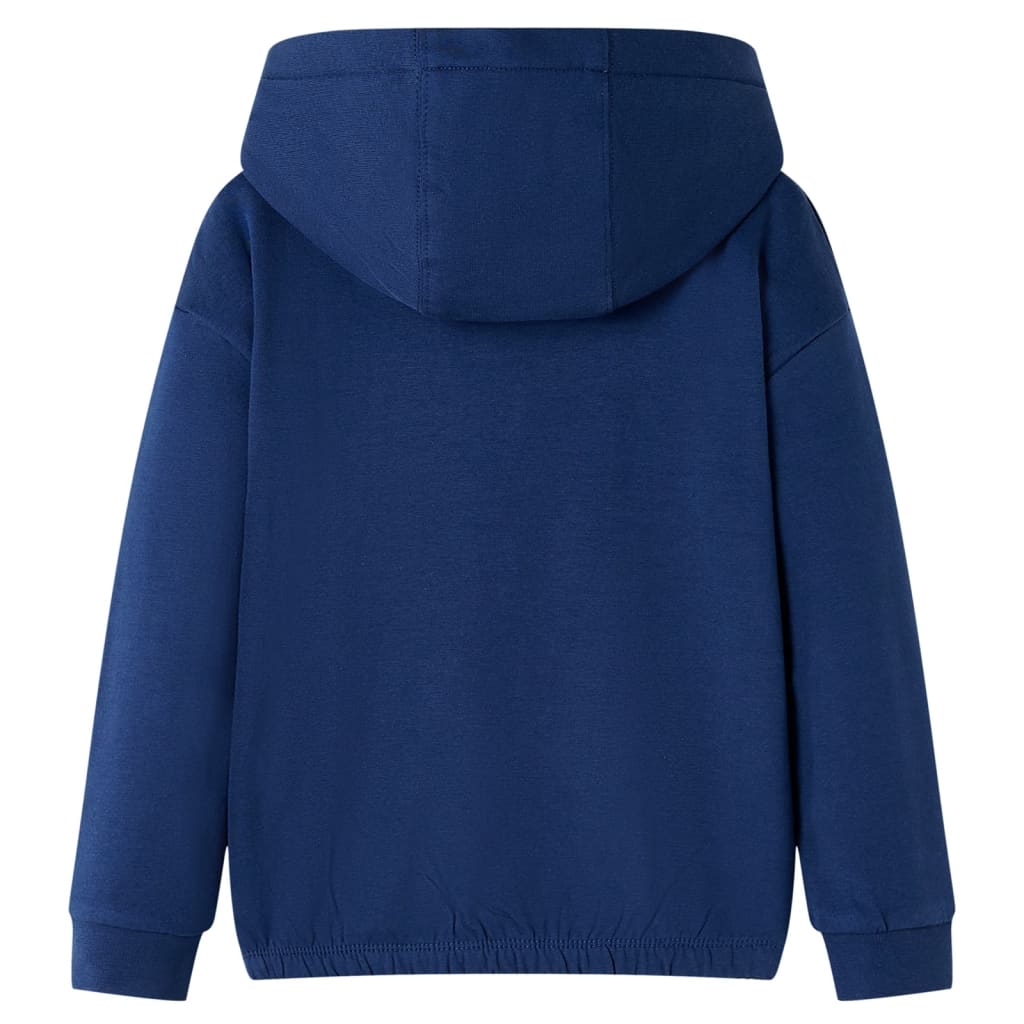 Sweat à capuche pour enfant taille 92 - bleu marine, 92 (1 5-2 ans) - number 2.