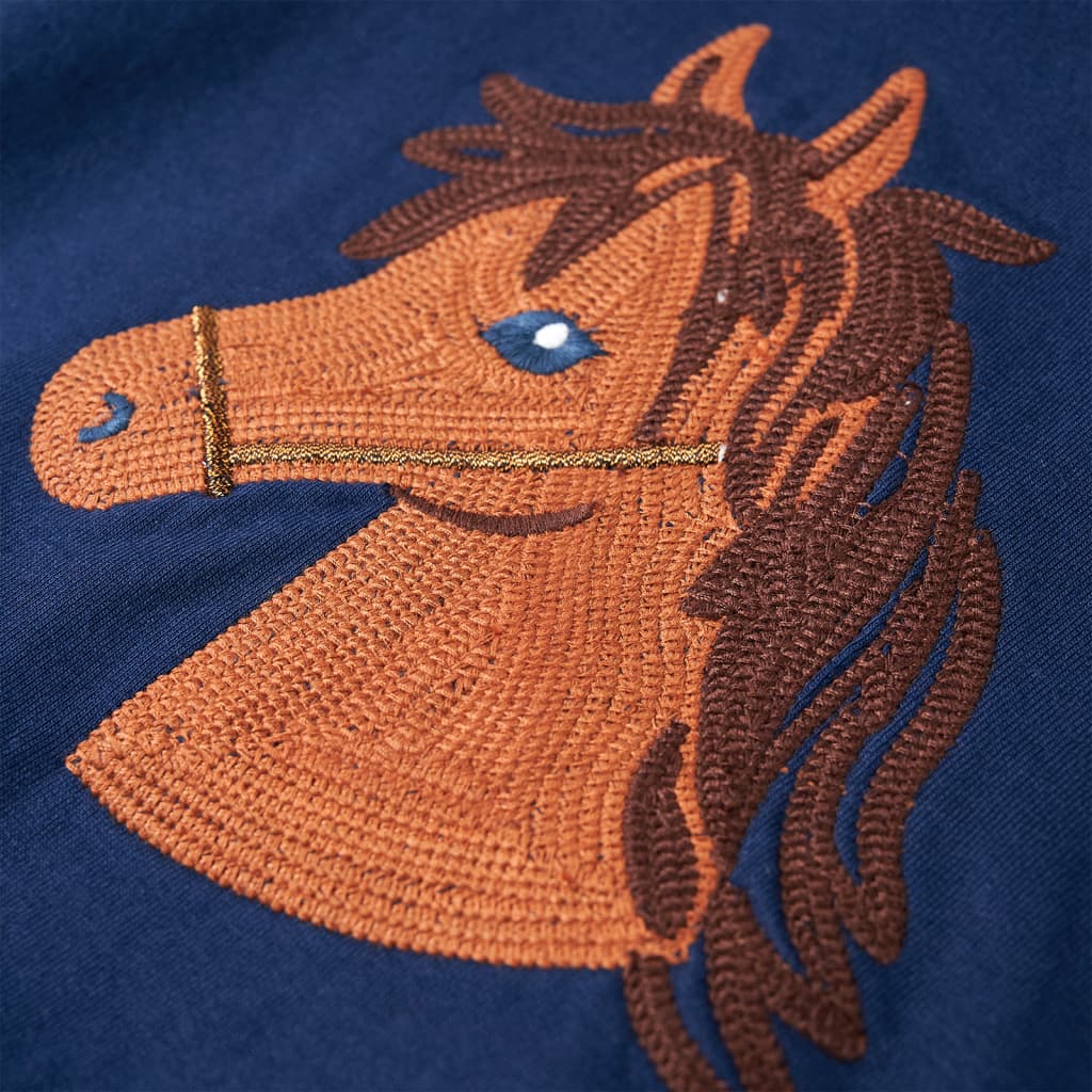 Sweat à capuche pour enfant taille 92 - bleu marine, 92 (1 5-2 ans) - number 4.