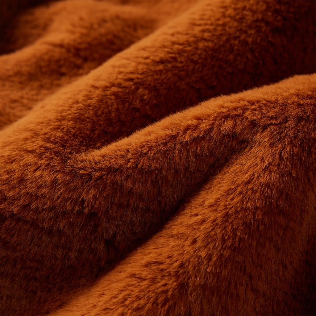 Veste pour enfant taille 92 imitation fourrure cognac - 92 (1 5-2 ans) - number 7.