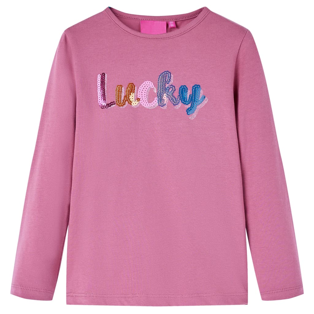 T-shirt à manches longues pour enfant taille 92 - rose, 92 (1 5-2 ans) - number 1.