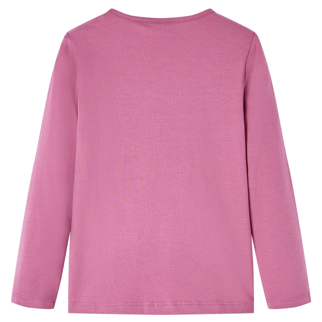 T-shirt à manches longues pour enfant taille 92 - rose, 92 (1 5-2 ans) - number 2.