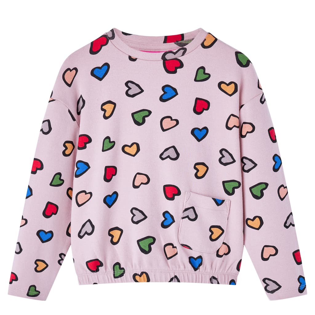 Sweat-shirt pour enfant taille 140 rose - 140 (9-10 ans) - number 1.
