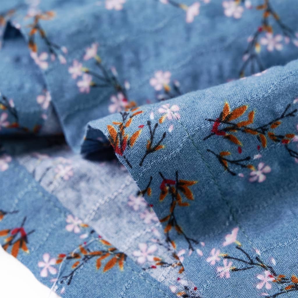 Robe à manches longues pour enfant taille 92 bleu pétrole - 92 (1 5-2 ans) - number 6.