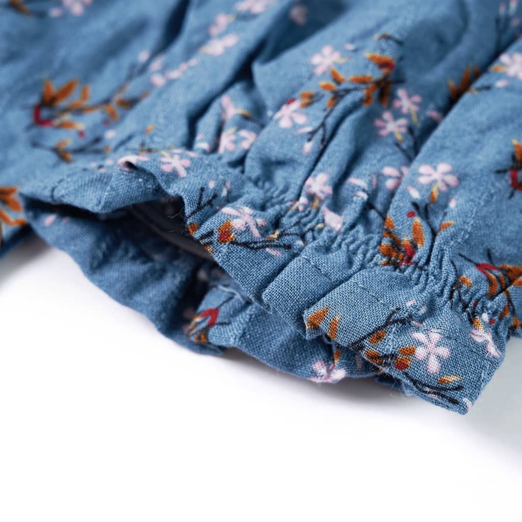 Robe à manches longues pour enfant taille 92 bleu pétrole - 92 (1 5-2 ans) - number 5.