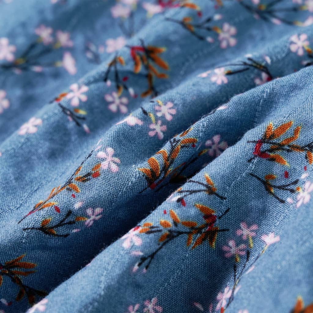 Robe à manches longues pour enfant taille 92 bleu pétrole - 92 (1 5-2 ans) - number 7.