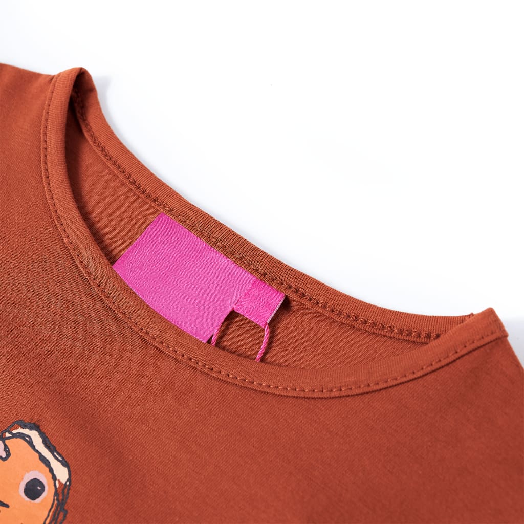 T-shirt manches longues pour enfant taille 92 cognac - 92 (1 5-2 ans) - number 3.