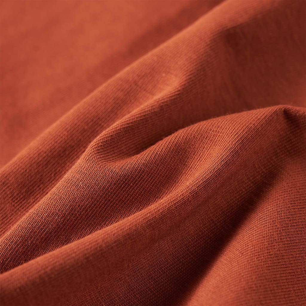 T-shirt manches longues pour enfant taille 92 cognac - 92 (1 5-2 ans) - number 7.