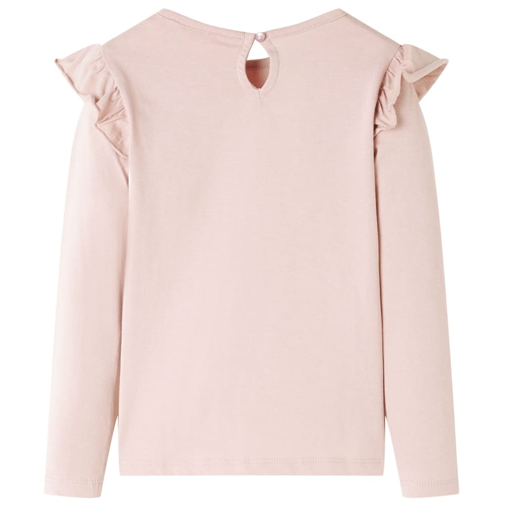 T-shirt manches longues pour enfant taille 92 rose - 92 (1 5-2 ans) - number 2.