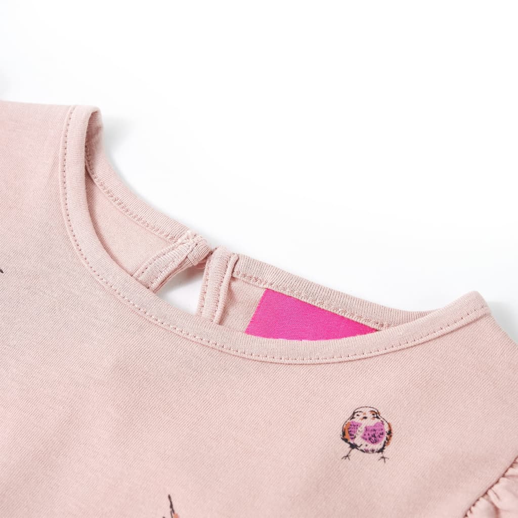 T-shirt manches longues pour enfant taille 92 rose - 92 (1 5-2 ans) - number 3.