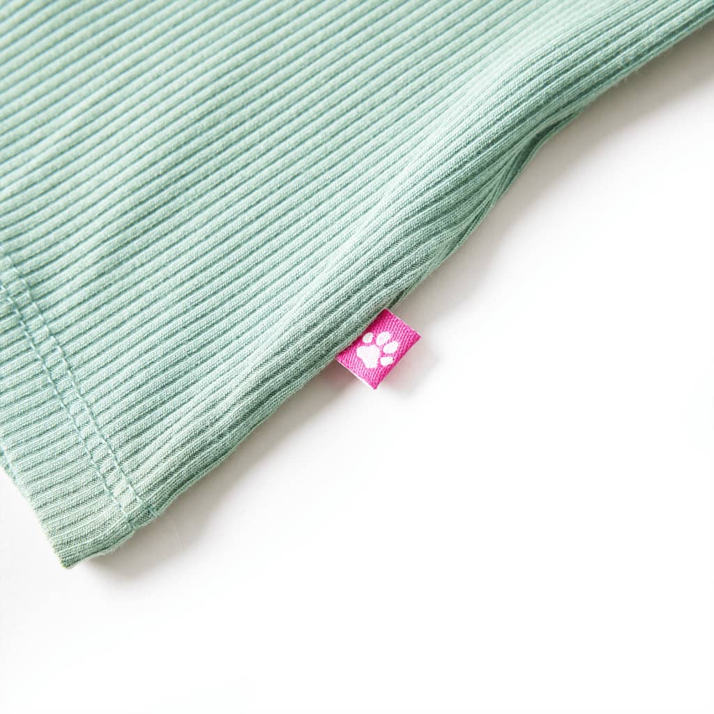 T-shirt à manches longues pour enfants taille 92 col roulé factice vert menthe foncé, 92 (1 5-2 ans) - number 4.