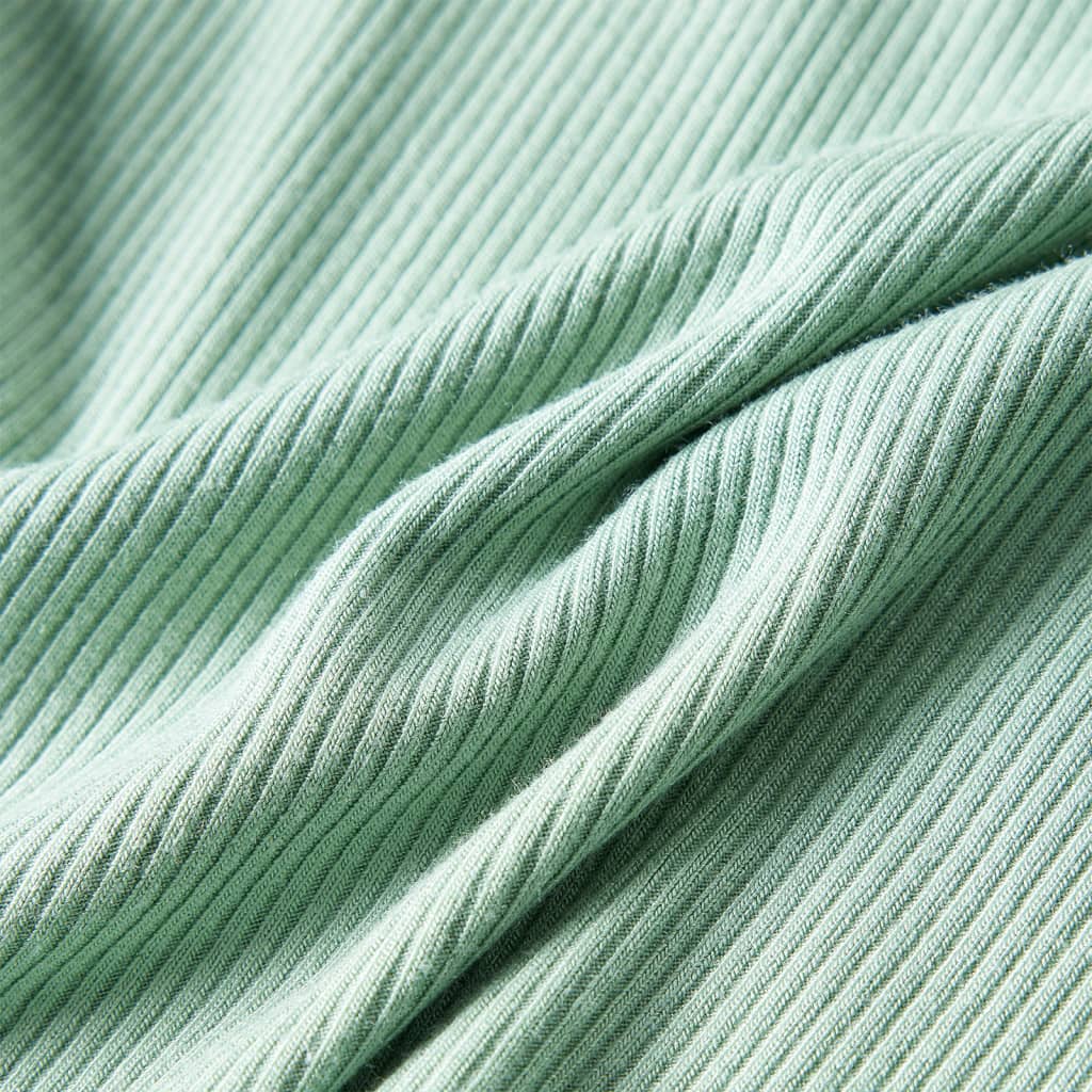 T-shirt à manches longues pour enfants taille 92 col roulé factice vert menthe foncé, 92 (1 5-2 ans) - number 7.