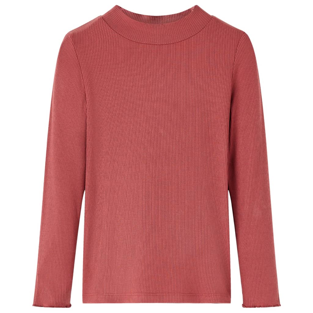 T-shirt à manches longues pour enfant taille 92 col roulé factice - rouge, 92 (1 5-2 ans) - number 1.