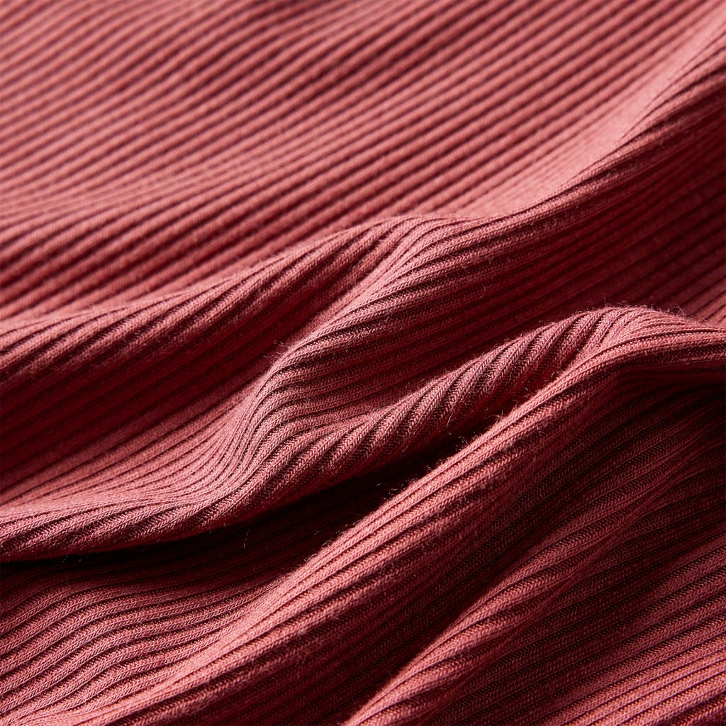 T-shirt à manches longues pour enfant taille 92 col roulé factice - rouge, 92 (1 5-2 ans) - number 7.