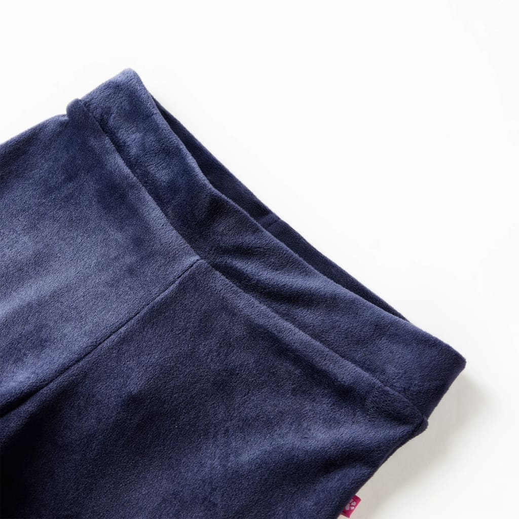 Pantalon pour enfant taille 92 velours bleu foncé - 92 (1 5-2 ans) - number 3.