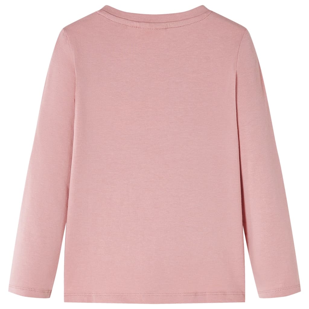 T-shirt manches longues pour enfant taille 92 rose - 92 (1 5-2 ans) - number 2.