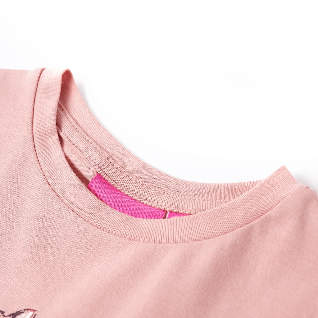 T-shirt manches longues pour enfant taille 92 rose - 92 (1 5-2 ans) - number 3.