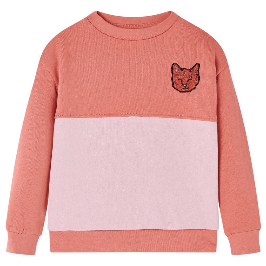 Sweat-shirt pour enfant taille 92 color blocks rose - 92 (1 5-2 ans) - number 1.