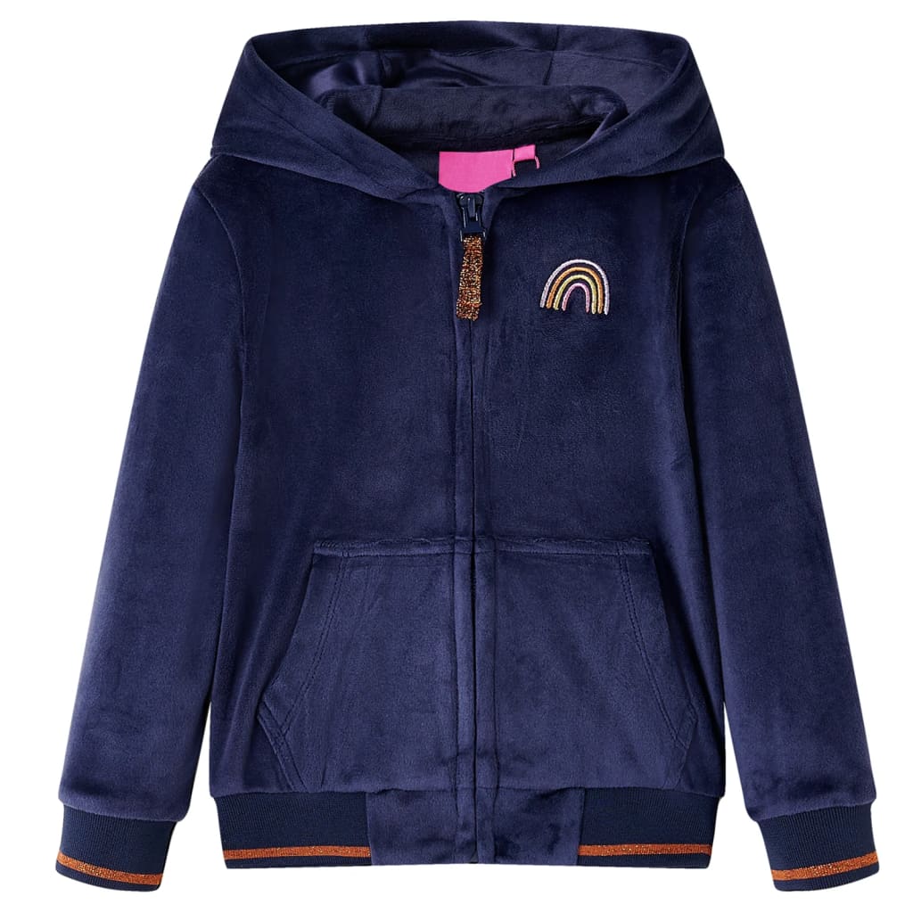Veste à capuche pour enfant taille 92 bleu marine - 92 (1 5-2 ans) - number 1.