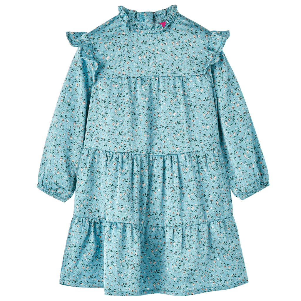 Robe à manches longues pour enfant taille 92 bleu - 92 (1 5-2 ans) - number 1.