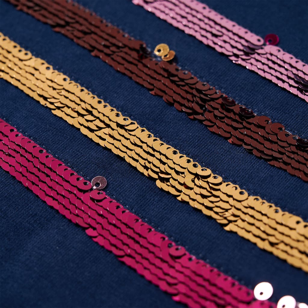 Robe sweat pour enfant taille 92 bleu marine - 92 (1 5-2 ans) - number 4.