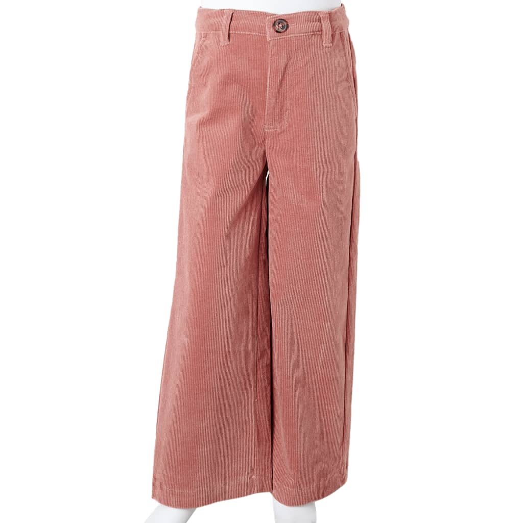 Pantalon en velours côtelé pour enfant taille 92 rose - 92 (1 5-2 ans) - number 9.