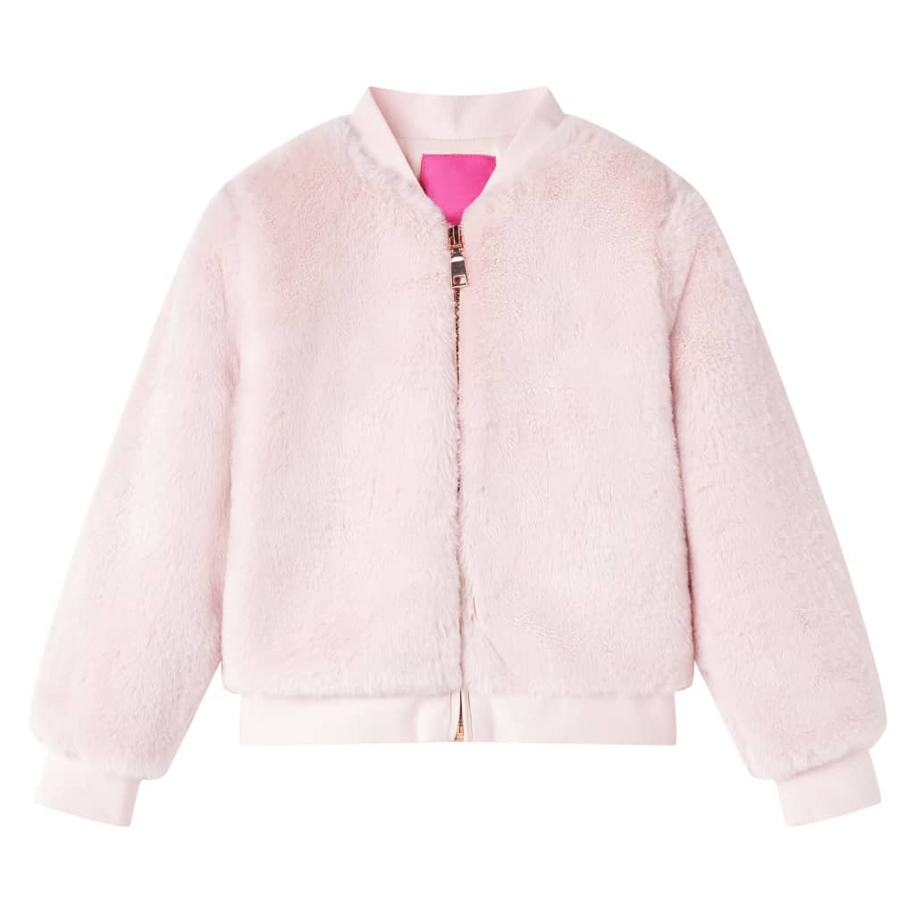 Veste pour enfant taille 92 fausse fourrure rose - 92 (1 5-2 ans) - number 1.